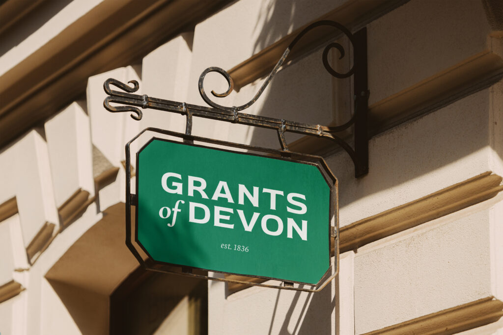 Sign for Grants of Devon
