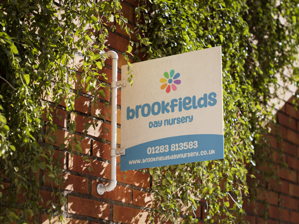 Sign for Brookfields Day Nursery
