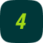 Number four in vibrant green circle